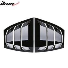 Load image into Gallery viewer, 2014-2018Â Mazda 3 Gloss Black Rear Window Louvers Quarter Scoop ABS