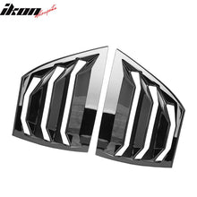 Load image into Gallery viewer, 2014-2018Â Mazda 3 Gloss Black Rear Window Louvers Quarter Scoop ABS