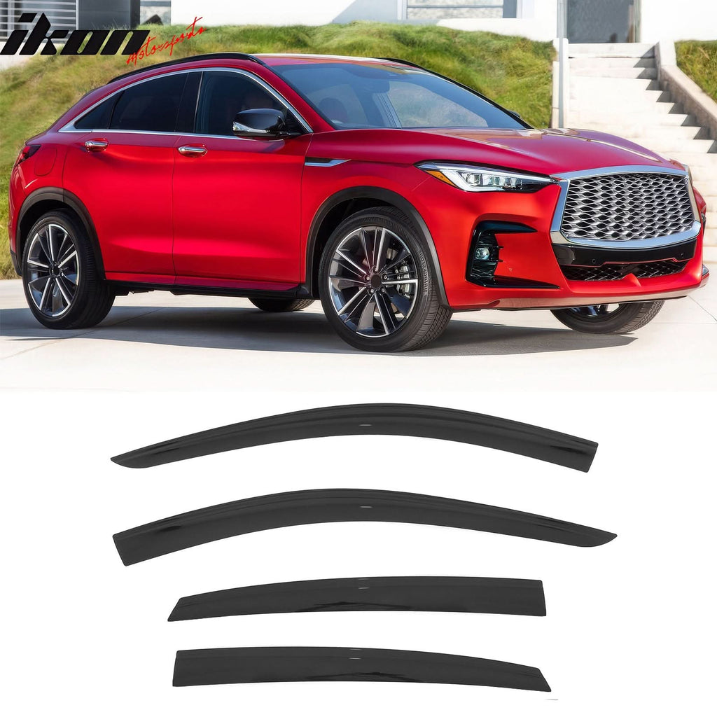 2022-2025 Infiniti QX55 Low Profile Style Tape on Window Visors Guards