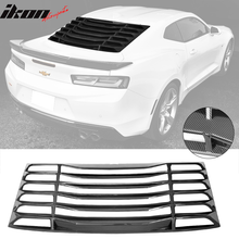 Load image into Gallery viewer, 2016-2024 Chevy Camaro IKON Rear Window Louvers Cover Sun Shade ABS