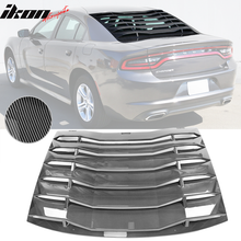 Load image into Gallery viewer, 2011-2023 Dodge Charger V1 Side &amp; Rear Window Louver Cover CF Print