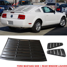 Load image into Gallery viewer, 2005-2009 Ford Mustang 5 Vents Quarter Rear Side Window Louver ABS
