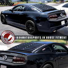 Load image into Gallery viewer, 2005-2014 Ford Mustang GT V6 V8 Matte Black Rear Window Louver ABS