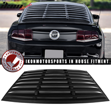 Load image into Gallery viewer, 2005-2014 Ford Mustang GT V6 V8 Matte Black Rear Window Louver ABS