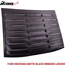 Load image into Gallery viewer, Fits 05-09 Ford Mustang Rear Window Louver + Trunk Spoiler Matte Black