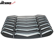Load image into Gallery viewer, 2015-2023Â Ford Mustang IKON Black Rear Window Louver Cover ABS