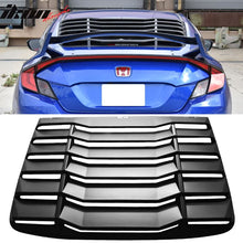 Load image into Gallery viewer, 2016-2020 Honda Civic 2Dr Coupe Black Rear Window Louver ABS
