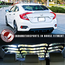 Load image into Gallery viewer, Fits 16-21 Honda Civic Quarter ABS Rear + Side Window Louver Black