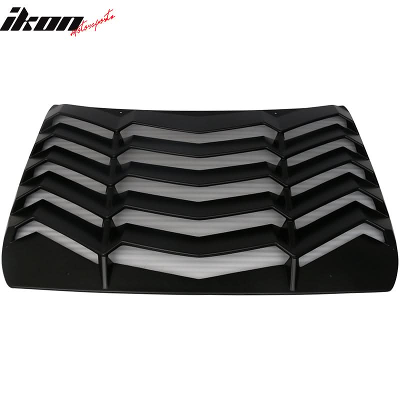 2016-2021 Honda Civic Sedan Black Rear Window Louvers ABS