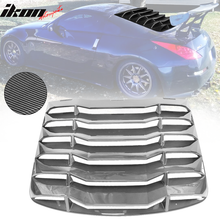 Load image into Gallery viewer, 2003-2008 Nissan 350Z IKON Carbon Fiber Print Rear Window Louver ABS