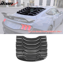 Load image into Gallery viewer, 2024-2025 Ford Mustang 2DR IKON Gloss Black Rear Window Louvers ABS