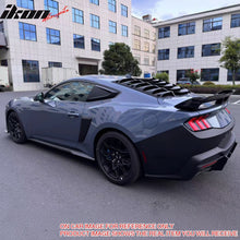 Load image into Gallery viewer, 2024-2025 Ford Mustang 2DR IKON Gloss Black Rear Window Louvers ABS