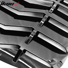 Load image into Gallery viewer, 2024-2025 Ford Mustang 2DR IKON Gloss Black Rear Window Louvers ABS