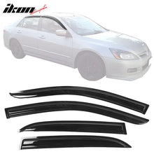 Load image into Gallery viewer, 2003-2007 Honda Accord 4Door Acrylic 4PC Tape On Window Visors Guard