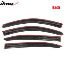 Load image into Gallery viewer, 2008-2012 Honda Accord 4-Door Sedan Acrylic 4PC Tape On Window Visors