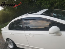 Load image into Gallery viewer, 2006-2011 Honda Civic Sedan 4-Door Window Visor Acrylic 4PC Rain Guard