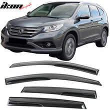 Load image into Gallery viewer, 2012-2016 Honda CRV Acrylic 4PC Window Visors Tape On Rain Guard