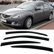Load image into Gallery viewer, 2009-2013 Mazda 6 Mugen Style Smoke/Tinted Window Visors Acrylic