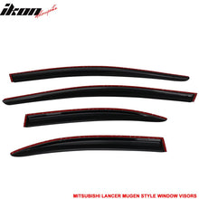 Load image into Gallery viewer, 2008-2017 Mitsubishi Lancer EVO Window VisorsAcrylic 4PC