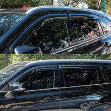 Load image into Gallery viewer, 2020-2024 Toyota Highlander PC Side Window Visors w/ Chrome Trim 4PCS
