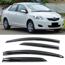 Load image into Gallery viewer, 2007-2013 Toyota Yaris Window Visors Mugen Style Smoke Tinted Acrylic