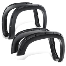 Load image into Gallery viewer, 2007-2013 GMC Sierra 1500 Tidal Style Fender Flares 4PC Pocket Rivet