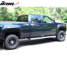 Load image into Gallery viewer, 2007-2013 GMC Sierra 1500 6.7 8.2Ft Long Bed Black Fender Flare PP 4PC