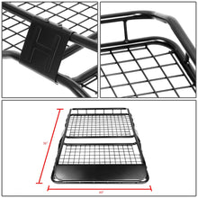 Load image into Gallery viewer, 36" Roof Cargo Basket w/ Wind Fairing - Black