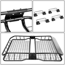Load image into Gallery viewer, 36" Roof Cargo Basket w/ Wind Fairing - Black