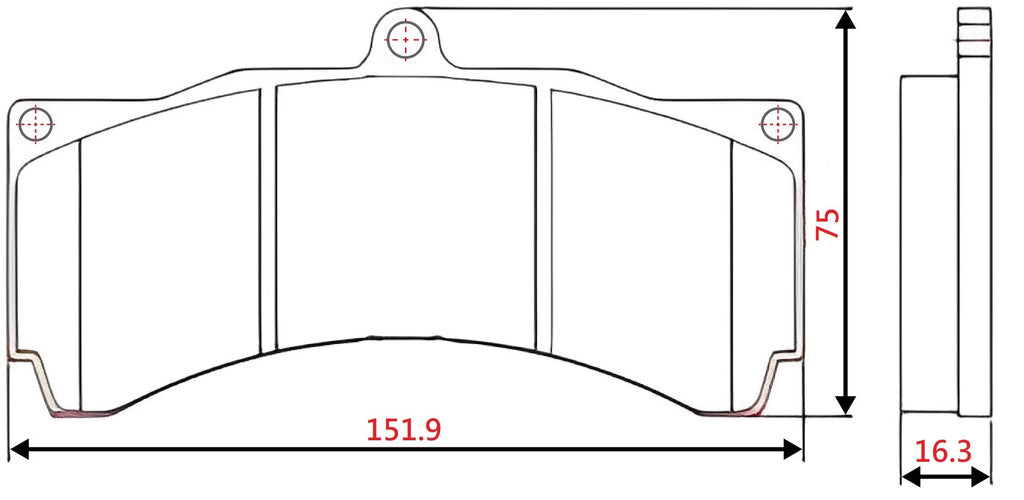 Yellow Speed Racing High Performance Street Front Brake Pads