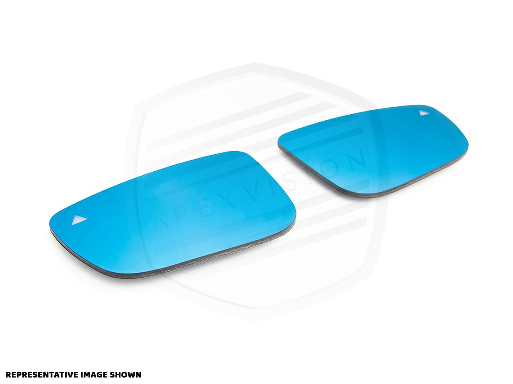 ApexVision Blue Tinted Side View Mirror Glass Set - ＭINI F54/ F55/ F56/ F57/ F60