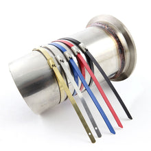 Load image into Gallery viewer, Stainless Steel Zip Tie Kit for Heat Wrap - 12" x 5mm - 5 Piece Black