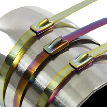 Load image into Gallery viewer, Zip Tie Kit for Heat Wrap Stainless Steel 12" 5mm Neochrome 5pc