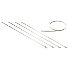 Load image into Gallery viewer, Zip Tie Kit for Heat Wrap - Stainless Steel - 12" - 5 Piece