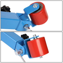 Load image into Gallery viewer, Adjustable Fender Roller with Lug Nut Spacer Rings - Blue