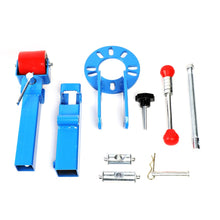 Load image into Gallery viewer, Adjustable Fender Roller with Lug Nut Spacer Rings - Blue