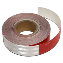 Load image into Gallery viewer, 150ft DOT-C2 Conspicuity Tape Roll 6" Red White Sections