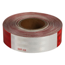 Load image into Gallery viewer, 150ft DOT-C2 Conspicuity Tape Roll 6" Red White Sections
