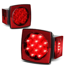Load image into Gallery viewer, 12V Trailer Lights Red Under 80" Wide Applications