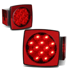 Load image into Gallery viewer, 12V Trailer Lights Red Under 80" Wide Applications