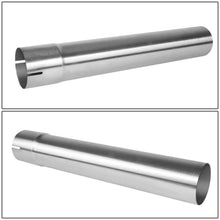 Load image into Gallery viewer, 2.5" Flared Exhaust Pipe Tubing 18" Length 18 Gauge Stainless Steel