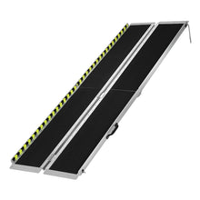 Load image into Gallery viewer, 29" x 8' Aluminum Wheelchair Ramp - Metallic Black