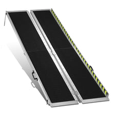 Load image into Gallery viewer, 29" x 8' Aluminum Wheelchair Ramp - Metallic Black