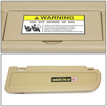 Load image into Gallery viewer, 06-11 Honda Civic Sun Visor Driver Side Beige
