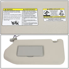 Load image into Gallery viewer, 13-19 Nissan Pathfinder Sun Visor w/ Vanity Light Driver Side Gray