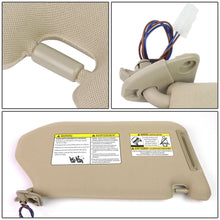 Load image into Gallery viewer, 2013-2019 Nissan Pathfinder Sun Visor Driver Side Beige w/ Vanity Light