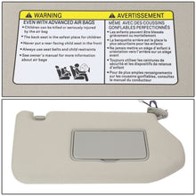 Load image into Gallery viewer, 2013-2019 Nissan Pathfinder Gray Sun Visor w/ Vanity Light Passenger