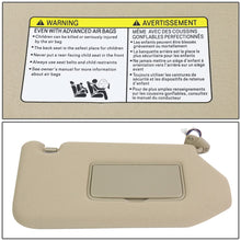 Load image into Gallery viewer, 13-19 Nissan Pathfinder Sun Visor w/ Vanity Light Passenger Beige