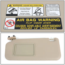 Load image into Gallery viewer, 2006-2012 Toyota RAV4 Passenger Side Sun Visor - Beige