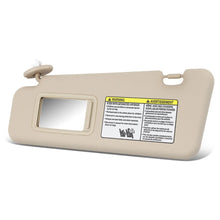 Load image into Gallery viewer, 2010-2013 Toyota Highlander Sun Visor - Beige/Tan (Sunroof Models)
